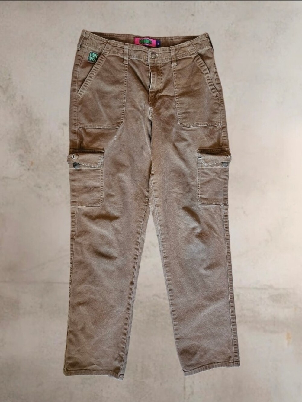 Empyre Pants Brown Canvas Cargo Streetwear Workwear Skate  Size 6